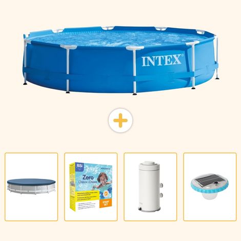 Intex Piscine Tubulaire Ronde - 366x76 cm - 5-pièces S32 (1/5)