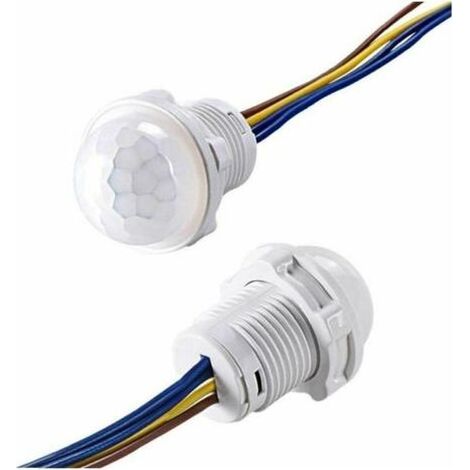 Détecteur de mouvement infrarouge LED 100-240V – Installation facile plug and play – Angle d'induction 110° – Portée 4-6m - Pir100v-240v (1/5)