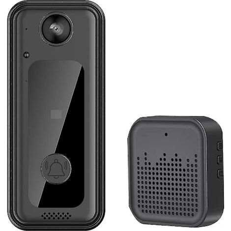 Interphone vidéo intelligent Wi-Fi avec télécommande, haute définition et grand angle. (1/5)