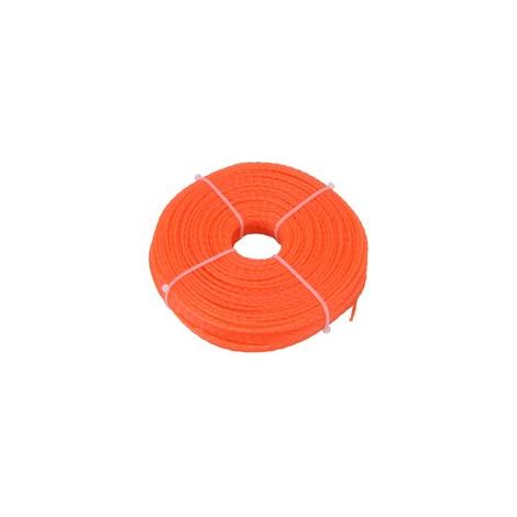 Fil de coupe en nylon 2,7 mm, 100 m, forme torsadée, pour tondeuses à gazon robustes (1/5)