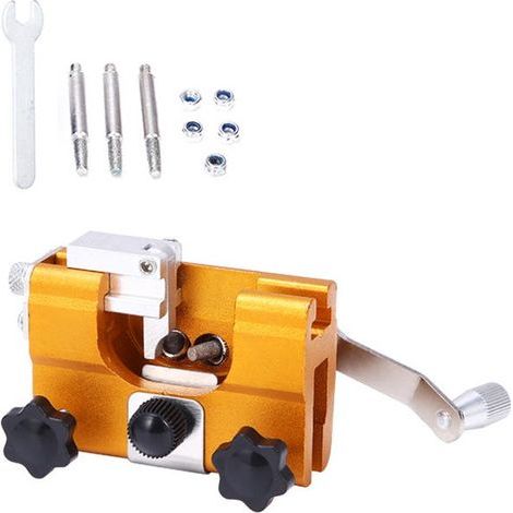 Chainsaw chain sharpener and sharpening pliers set (including 3 carbide sharpening heads). (1/5)