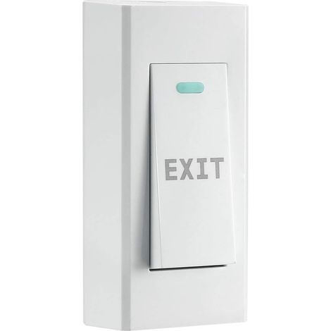 Porte Libération Bouton Pousser à Sortie Réinitialisable NC/NO/COM Interrupteur pour Accès Contrôle 89mm x 40mm Panneau 250V 10A (1/4)