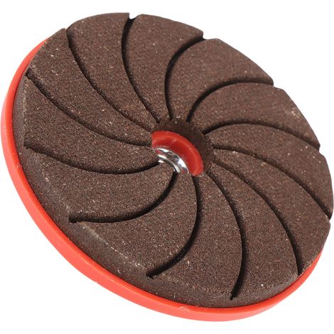 5 disques à meuler intégrés grain 100 en toile émeri abrasive nylon pour meuleuse d'angle, set pour métal pierre carrelage (1/5)