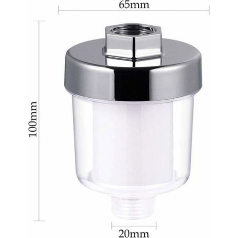 Filtre de douche adoucisseur d'eau, filtre à eau de douche avec 2 cartouches de rechange – Adoucisseur d'eau filtre pour Étiquette (1/5)