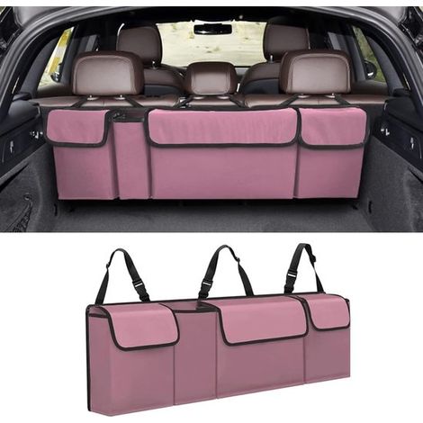 Organizador de maletero para coche,Organizador para coche,accesorios para el interior del coche para SUV y monovolúmenes (rojo) (1/2)