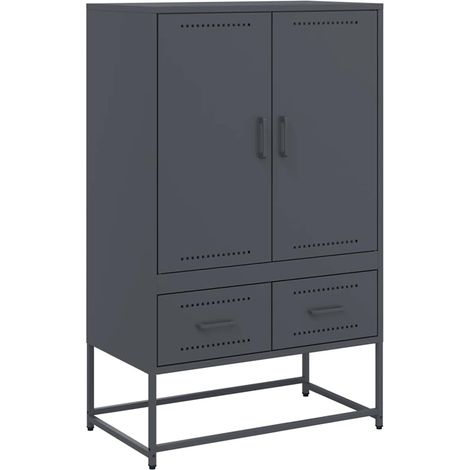 Maison Exclusive - Credenza Antracite 68x39x111,5 cm Acciaio