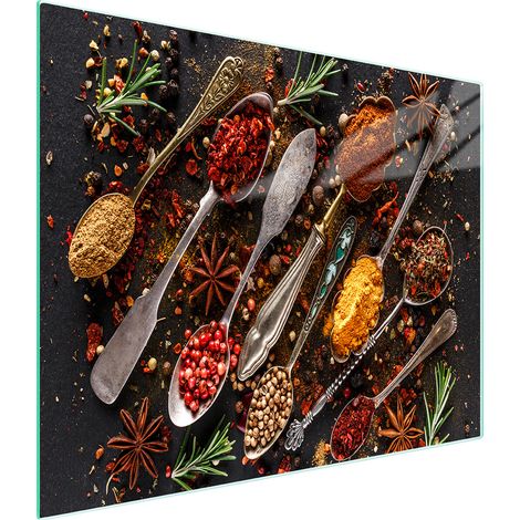 PLANCHE À DÉCOUPER EN VERRE 52x30 ÉPICES (1/5)