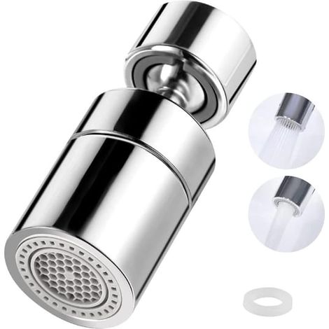 Verstellbare Wassersprudlerverlängerung, 360° schwenkbare Wasserhahnsprudler, M22/M24 Wasserspar-Sprudler (1/5)