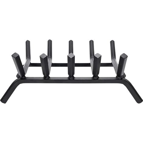Grille de cheminée robuste en acier massif, support à bûches pour foyer extérieur, outils pour allume-feu, porte-bûches pour cheminée intérieure, poêle à bois en fer forgé (1/5)