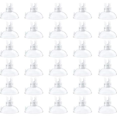 Ventouses aquarium transparentes pour pompe aquarium - 30 pièces (1/4)