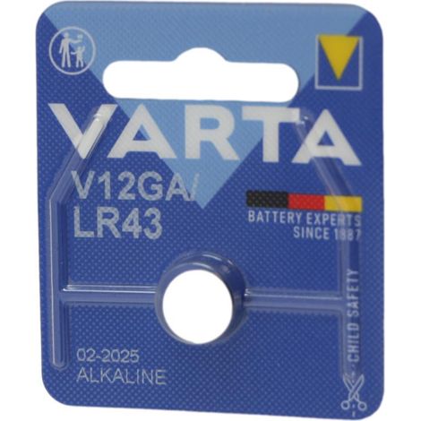 Pile alcaline v12ga/lr43 1.5v