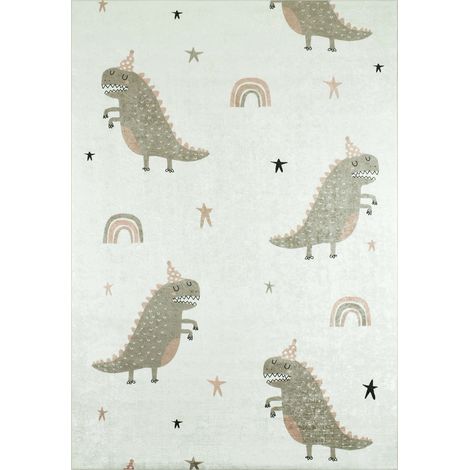 Tapis imprimé Intérieur Happy Dinosaure - 80 x 150 cm (1/4)