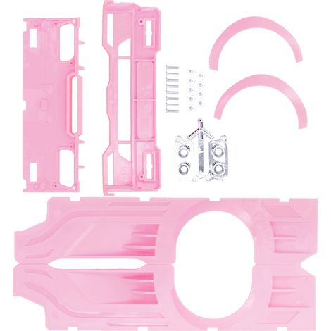 Kunststoff-Modifikationsset für Widebody-Karosserie, kompatibel mit dem WPL D12 RC-Truck (pink) (1/5)