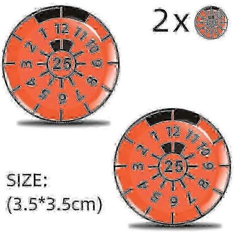 Lot de 2 badges de plaque d'immatriculation 3D en gel - Autocollants de certification TÜV pour GSLA25 (1/4)