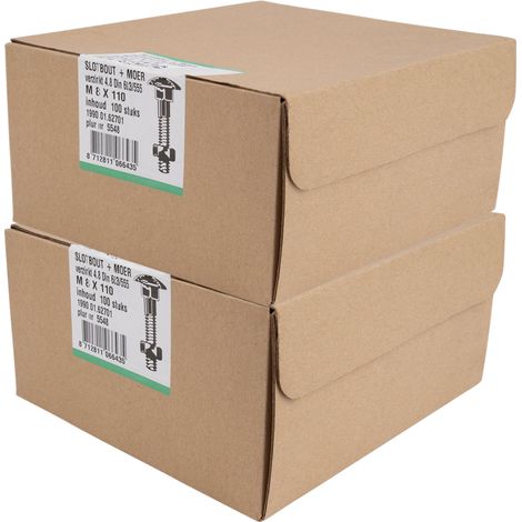 Schlossschrauben Verzinkt M8 x 110 mm - Überkarton 200 Stück  (1/5)