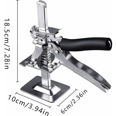 Regolatore di altezza per piastrelle, martinetto manuale, strumento di sollevamento per porte, impugnatura ergonomica, ampia gamma di applicazioni per pavimenti, rivestimenti e piastrelle in ceramica. (1/4)