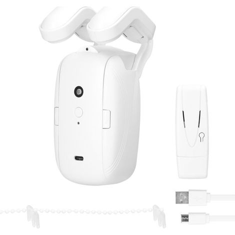 Tuya WLAN-fähiger intelligenter Vorhangmotor, kabelloser Elektroroboter, Google-Sprachsteuerung, 4000-mAh-Akku, Lichtsensor-Timer-App (1/5)