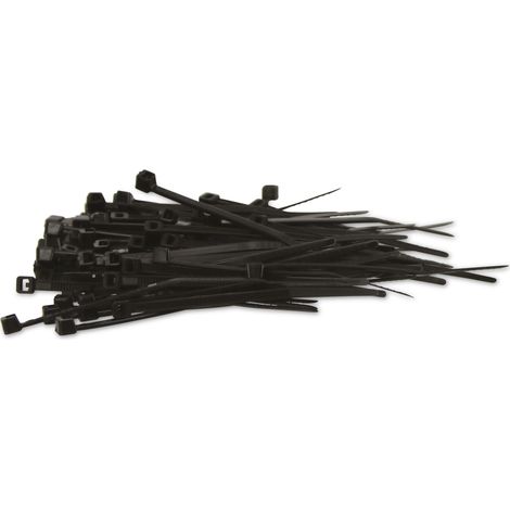Set de colliers de serrage KSS Polyamide 6.6, noir, 63,7x2,4, résistant aux UV, 100 pièces