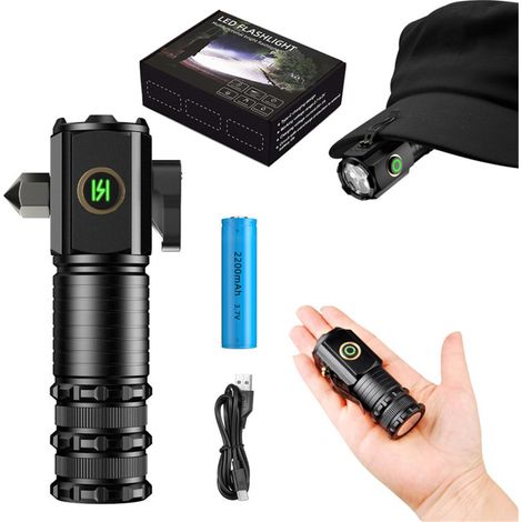 Beyamis Mini lampe LED polyvalente - Rechargeable pour maintenance camping et plein air (1/5)