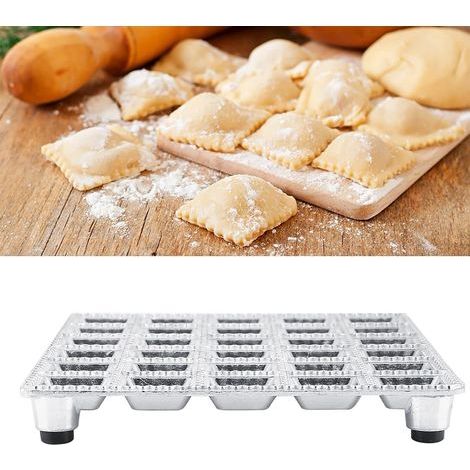 Moule à raviolis italiens - 30Un plateau à raviolis en forme de grille -alliage d'aluminium durable (1/5)