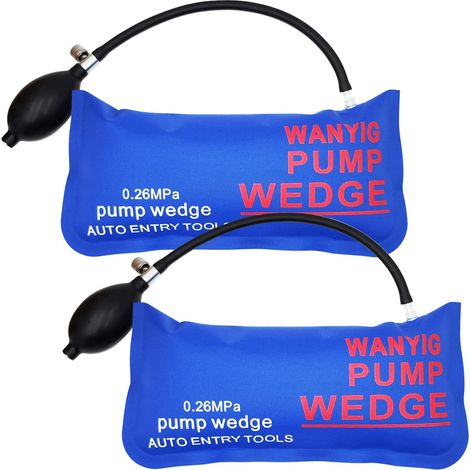 2 Pièces Coussin Gonflable Bricolage Air Coussiné Pompe à Air Air Wedge Pump Wedge Outils à main pour Installation des Portes, Fenêtres Vert (Grand rectangle) (1/5)