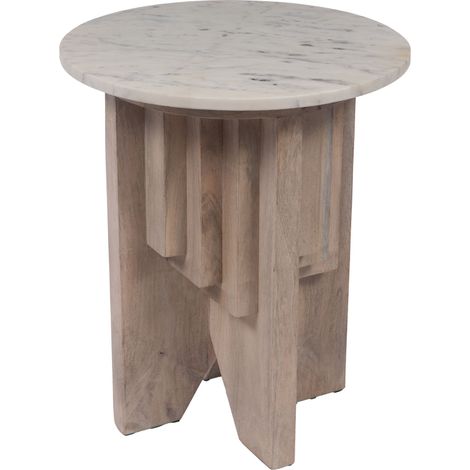 Amadeus - Bout de canapé rond en manguier H54 cm Salomon (1/2)