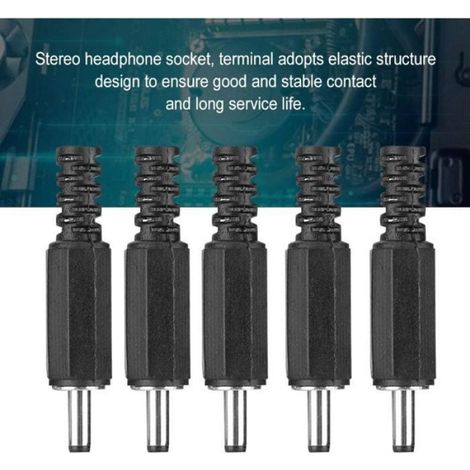Prise d'alimentation CC - - 5 pièces - 1,3 mm x 3,5 mm - Connecteur coaxial - Installation DIP et SMT (1/4)