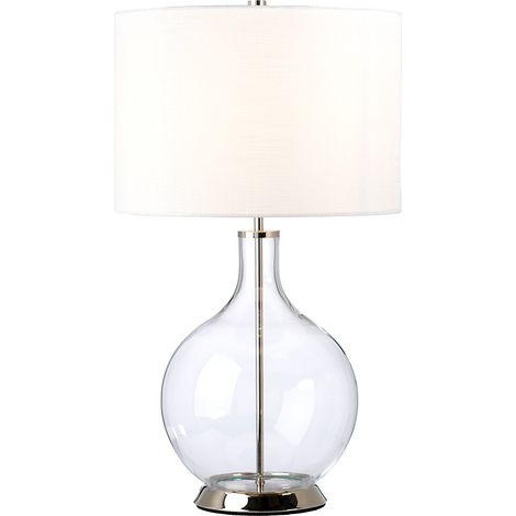 Elstead Orb Tischlampe mit rundem Schirm aus poliertem Nickel (1/4)