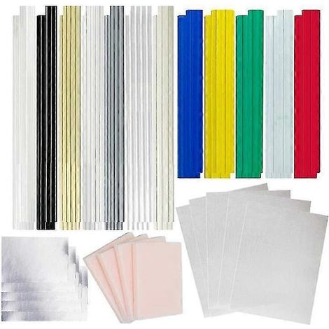 106 baguettes de soudure en plastique pour pare-chocs de voiture et kayak avec renfort en maille d'acier inoxydable Daily Plasti