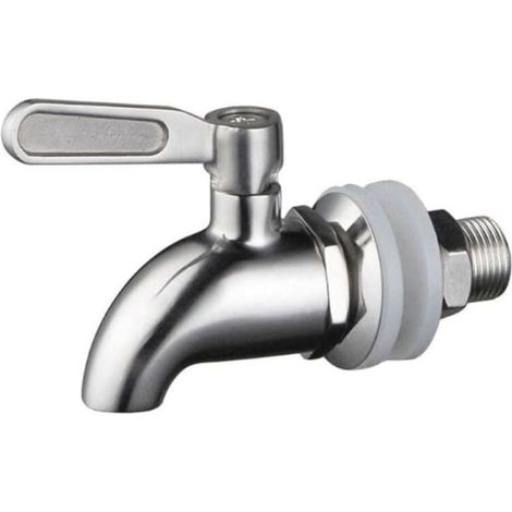 Robinet de tirage à bière en inox, robinet de remplacement pour fût, robinet de pression, accessoire de pompe à bière, finition acier brossé, usage professionnel et domestique (1/5)