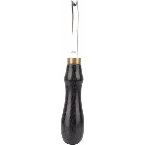 Leather Tool DIY Leathercraft Leather Edging Tool Leather Edge Tool Leather Chamfering Cutter Tool (Black 6MM) (1/5)