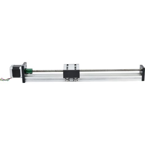 Vis à billes 0808, coulisseau linéaire trapézoïdal à axe unique, avec moteur 57, course effective 300mm, glissière de précision pour CNC. (1/5)