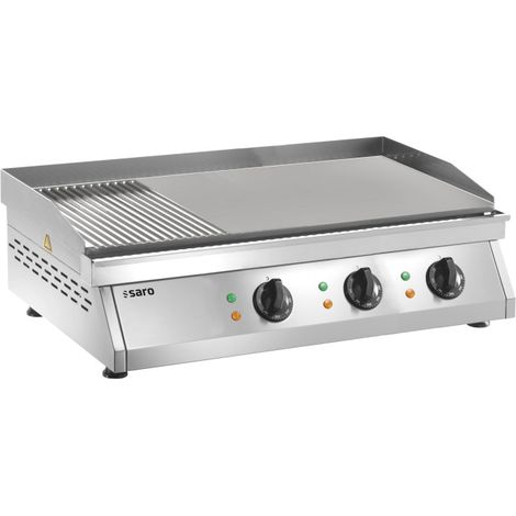 Plancha électrique FRY TOP GH 760 R - Plaque mixte - Température 0/+300°C - 9 kW - Saro