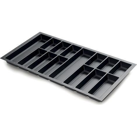 Classico Kristall softTouch Besteckkasten, 922 x 474 mm, schwarz SANS MARQUE