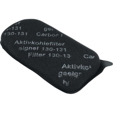 vhbw filtro ai carboni attivi compatibile con Vorwerk folletto 130, 131, 131sc aspirapolvere - Filtro di ricambio, nero