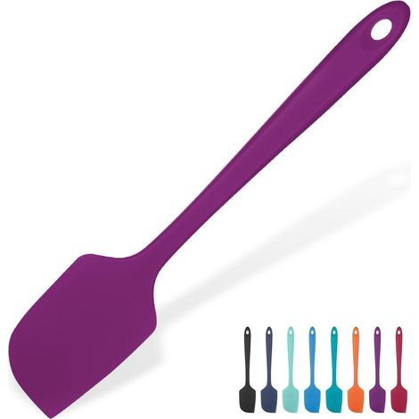 Großer Silikon Spatel 29cm, Hitzebeständig bis 315°C, Lila