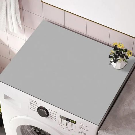 Waschmaschinenabdeckung Weiche und Zuschneidbare Grau 60x60cm (1/5)