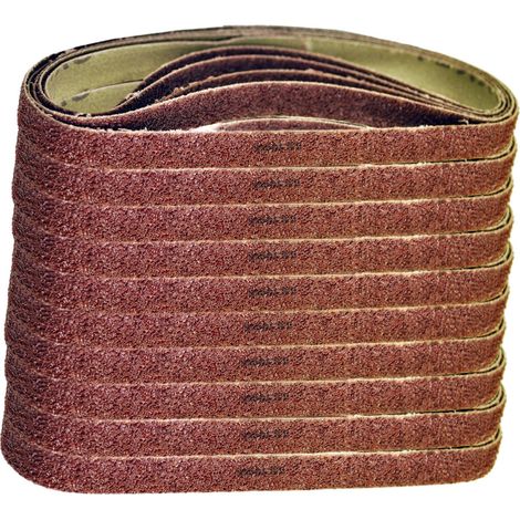 Dapetz ® Sanding Belts 10mm x 330mm Compatble with Milwaukee Sander 40 Grit Abrasive Aluminum Oxide Ideal for Grinding, Sharpening and Derusting Wood, Paint, Varnish, Plastics 50X