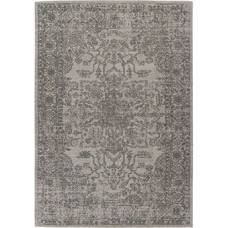 Tappeto Percy 300 con stampa digitale verde e taupe (1/4)