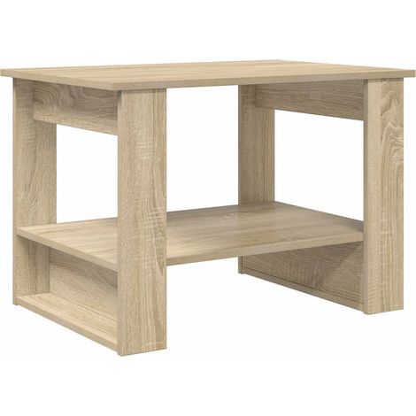 Coffee Table Sonoma Oak 72 x 50 x 50 cm Engineered Wood vidaXL