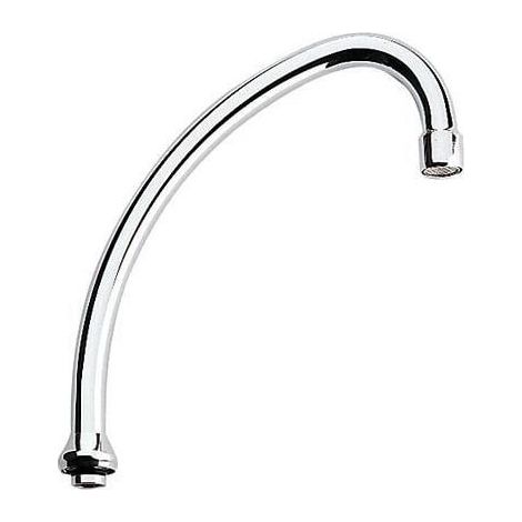 Grohe Rohrauslauf Ausladung 185mm ohne Anschlag DN 15, Chrom, Verschraubung 3/4", Ausladung 185mm