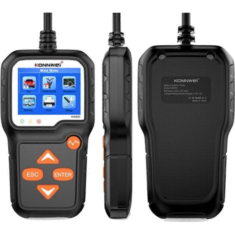 KW650 6V-12V Autobatterietester 100-2000CCA--