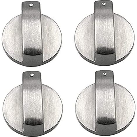 stove knob, stove knob, gas stove control knob, stove lock adapter, oven knob switch 6mm universal silver (1/5)