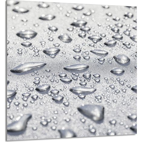 GLASPLATTE FÜR KÜCHE 60x65 Tropfen