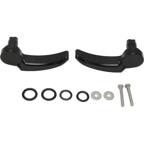Kit de fixation pour sacoches (1 paire) avec lève-sacoches anodisé noir, compatible Ultra Limited FLHR FLHT FLHX FLHTK (2014-2023). (1/5)