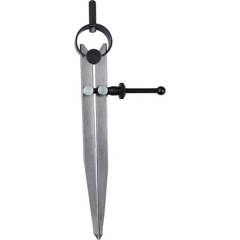 Outil de menuiserie multi-fonctions, compas de traçage en bois avec jambes plates et ressort, règle intérieure et extérieure, jauge d’espacement, outil de marquage pour cuir et bois, précision pour me (1/2)