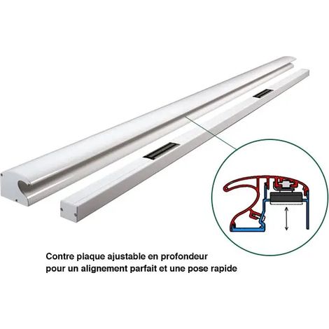 BANDEAU VENTOUSE 2X300KG H2500 BLC 9010 BRIL - GRS332157 - GROOM (1/2)
