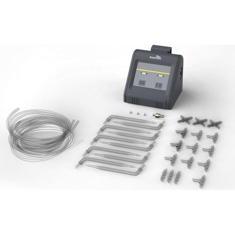 Kit di irrigazione a goccia intelligente RAINPOINT WiFi, sistema di irrigazione automatico, timer per l'irrigazione, controller per l'irrigazione con gocciolatori e tubi