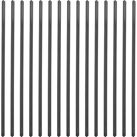 balustre droit aluminium 82x2.5 cm lot 50 pour garde-corps terrasse bois et composite patio escalier (1/5)