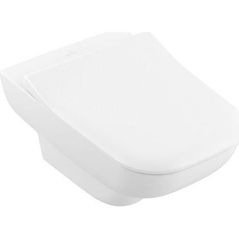 Joyce, Cuvette à fond creux, 370 x 560 mm, DirectFlush, modèle suspendu, sortie horizontale, En porcelaine sanitaire Blanc AntiBac